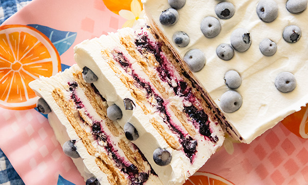 Blueberry Vanilla Icebox Cake